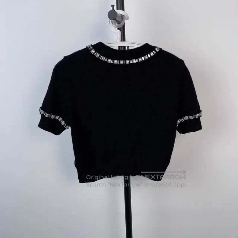 Louis Vuitton Louis Vuitton Black nail bead short sleeve Size XS / US 0-2 / IT 36-38 - 2 Thumbnail