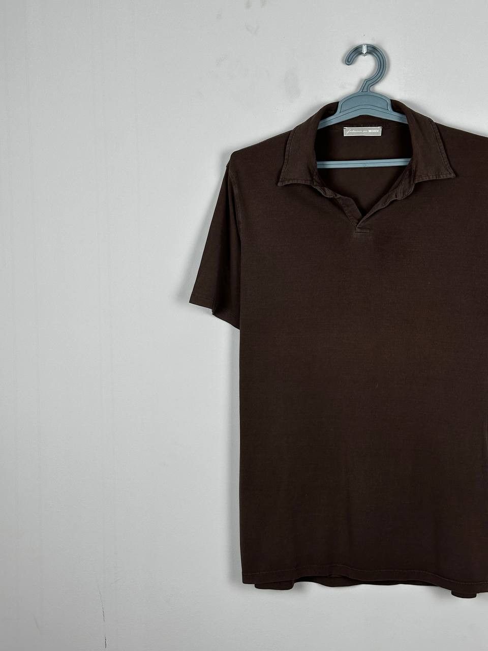 Other Falconeri Per Monn Luxury Brown Cotton Silk Polo T Shirt Size US L / EU 52-54 / 3 - 3 Thumbnail