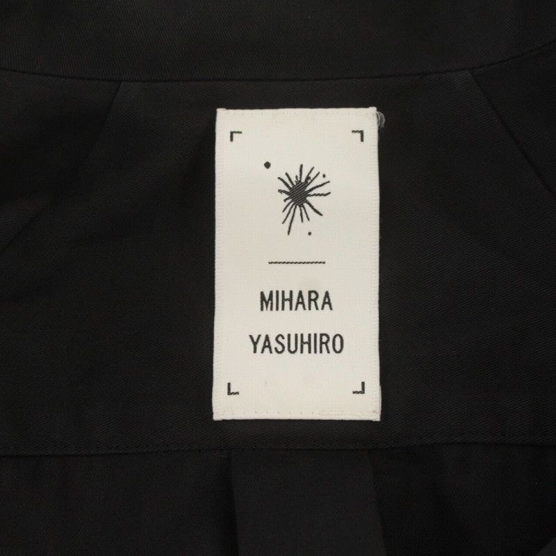 Maison MIHARA YASUHIRO MIHARA YASUHIRO black blazer asymmetrical chain pattern wrap Size 44R - 3 Thumbnail