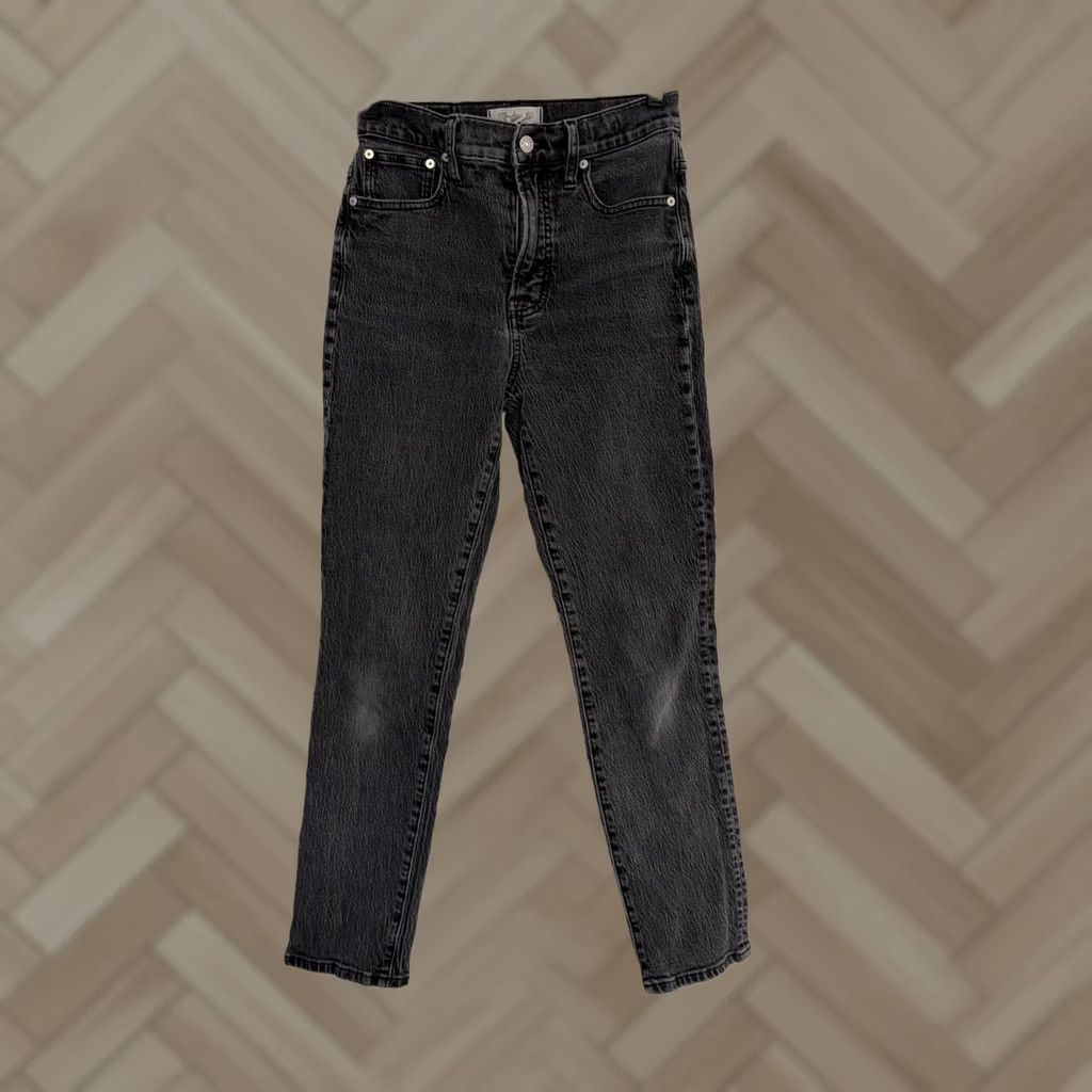 Madewell VINTAGE Madewell The Perfect Vintage Straight Jean Womens Gray High Rise Denim sz 25 Size 42" / US 20 - 1 Thumbnail