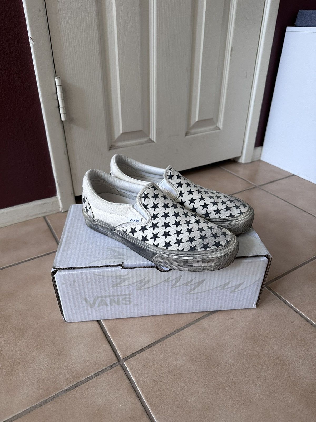 Vans VANS X TAKASHI MURAKAMI SLIP-ON LX FLOWER SILVER LINE | Grailed