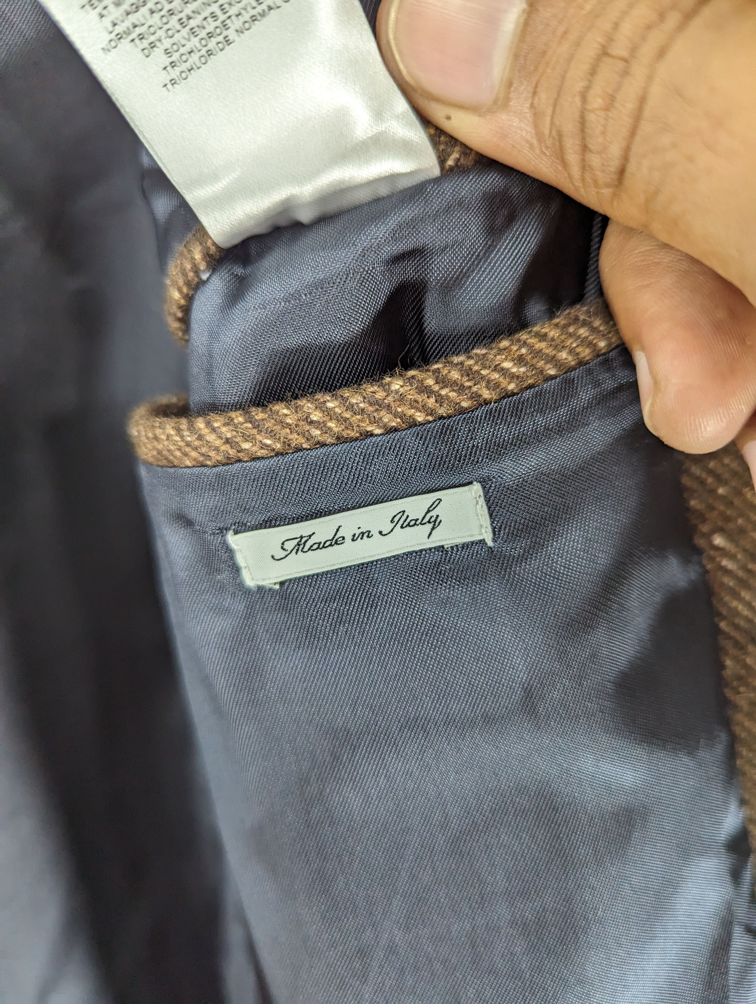 DAVID NAMAN David Naman Herringbone Wool Double Breasted Coat Jacket Size US M / EU 48-50 / 2 - 12 Thumbnail
