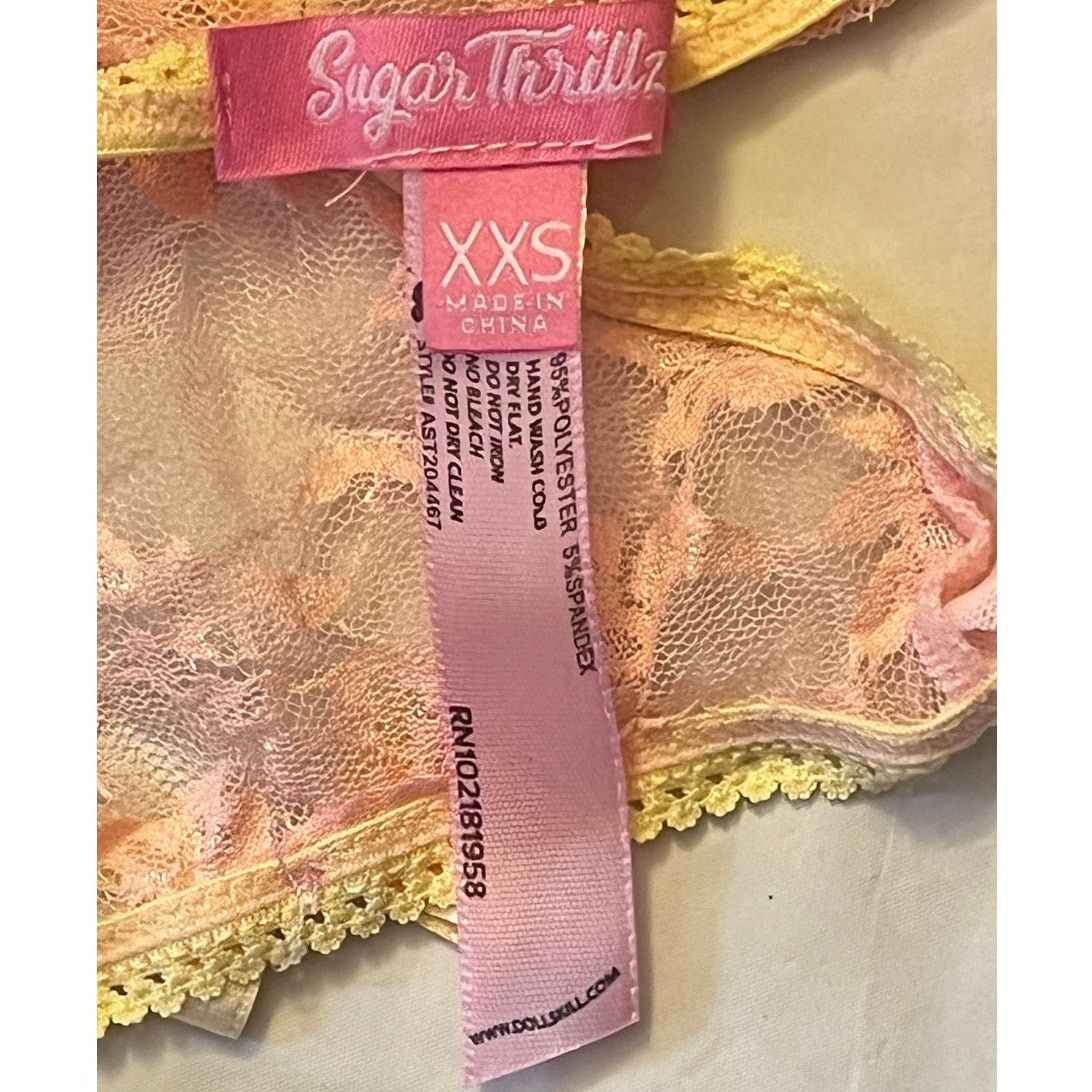 Dolls Kill Dolls kill Sugar Thrillz Lingerie Set Bra/Pany Size: XXS Size ONE SIZE - 8 Thumbnail