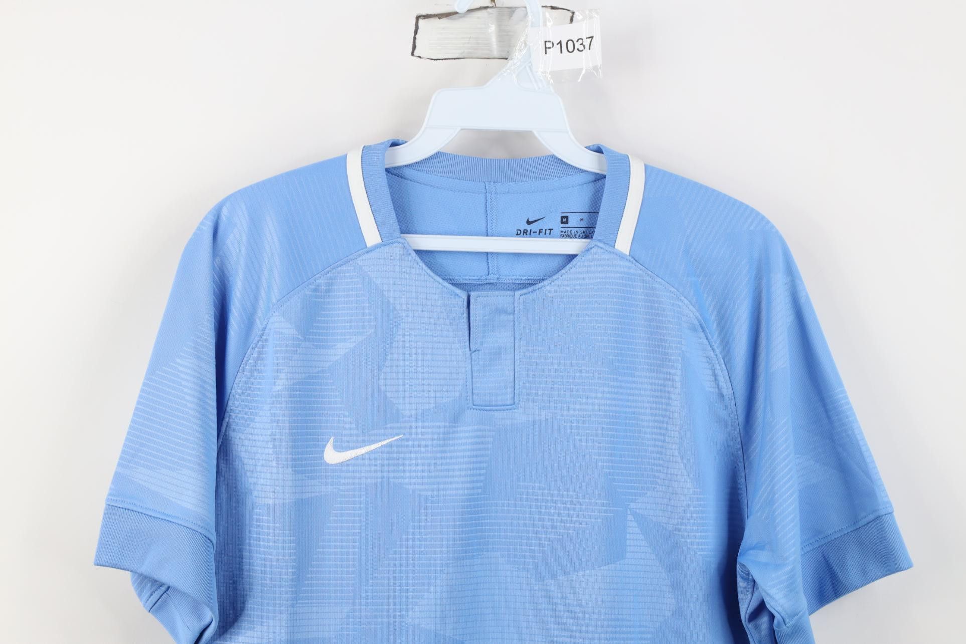 Nike Y2K Nike Training Futbol Soccer Jersey T-Shirt Carolina Blue Size US M / EU 48-50 / 2 - 2 Thumbnail