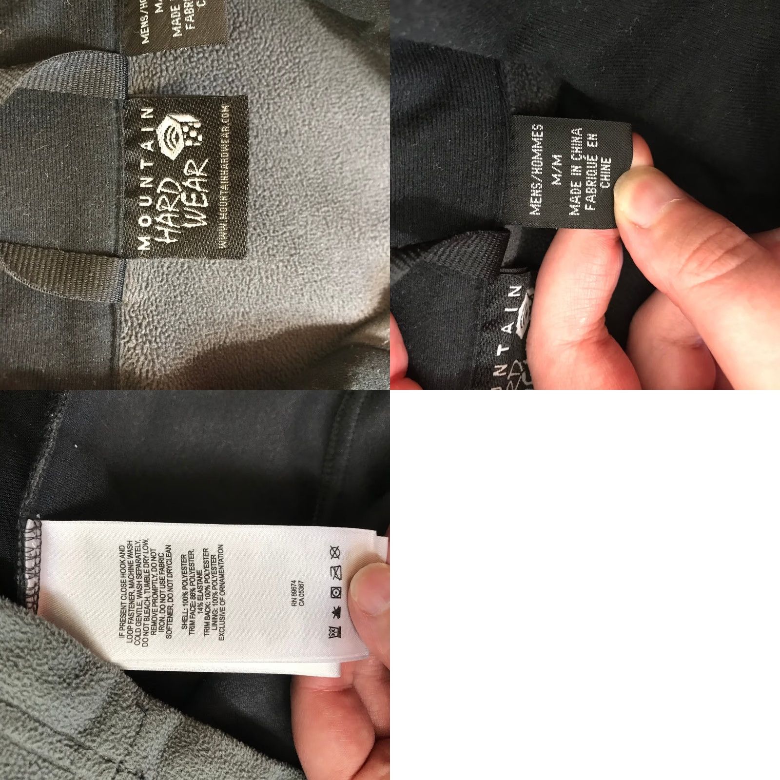 Mountain Hardwear Mountain Hardwear Mens Fleece Vest Gray Black Full Zip Mock Neck Medium Size US M / EU 48-50 / 2 - 8 Thumbnail