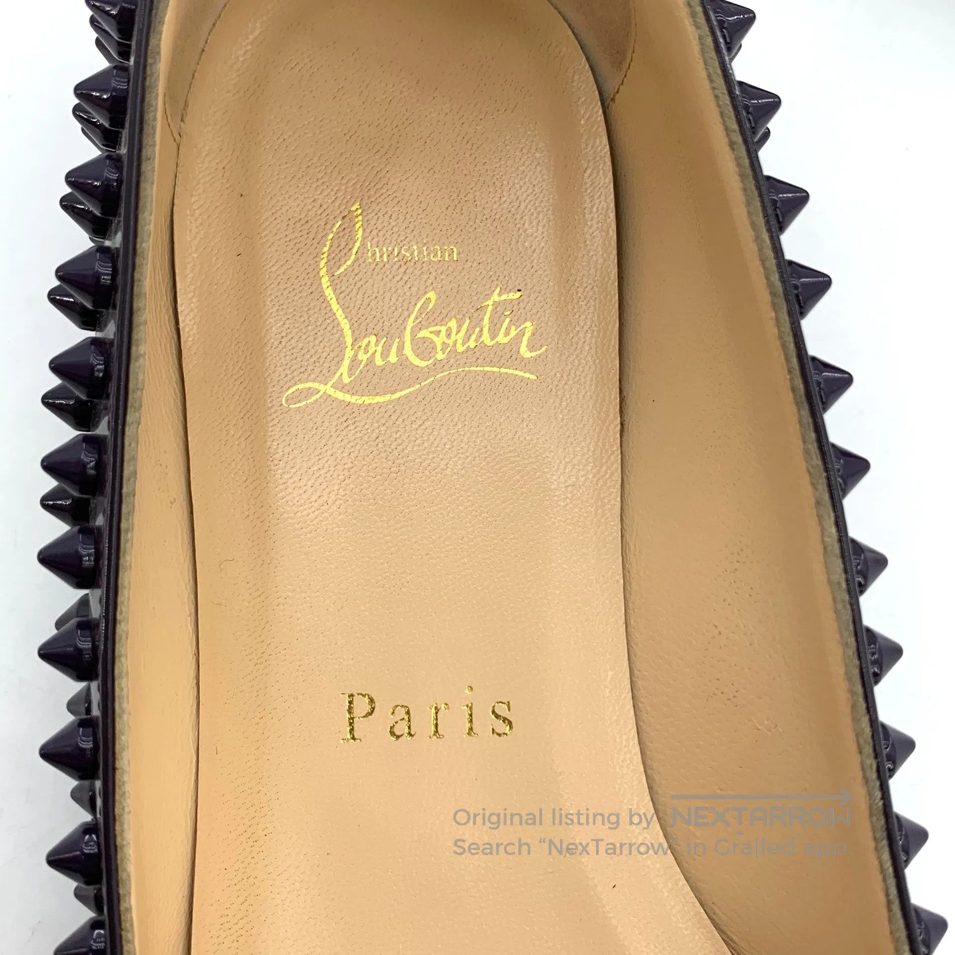 Christian Louboutin Christian Louboutin Deep Purple Full Stud Design Casual Fl Size US 6.5 / IT 36.5 - 7 Thumbnail