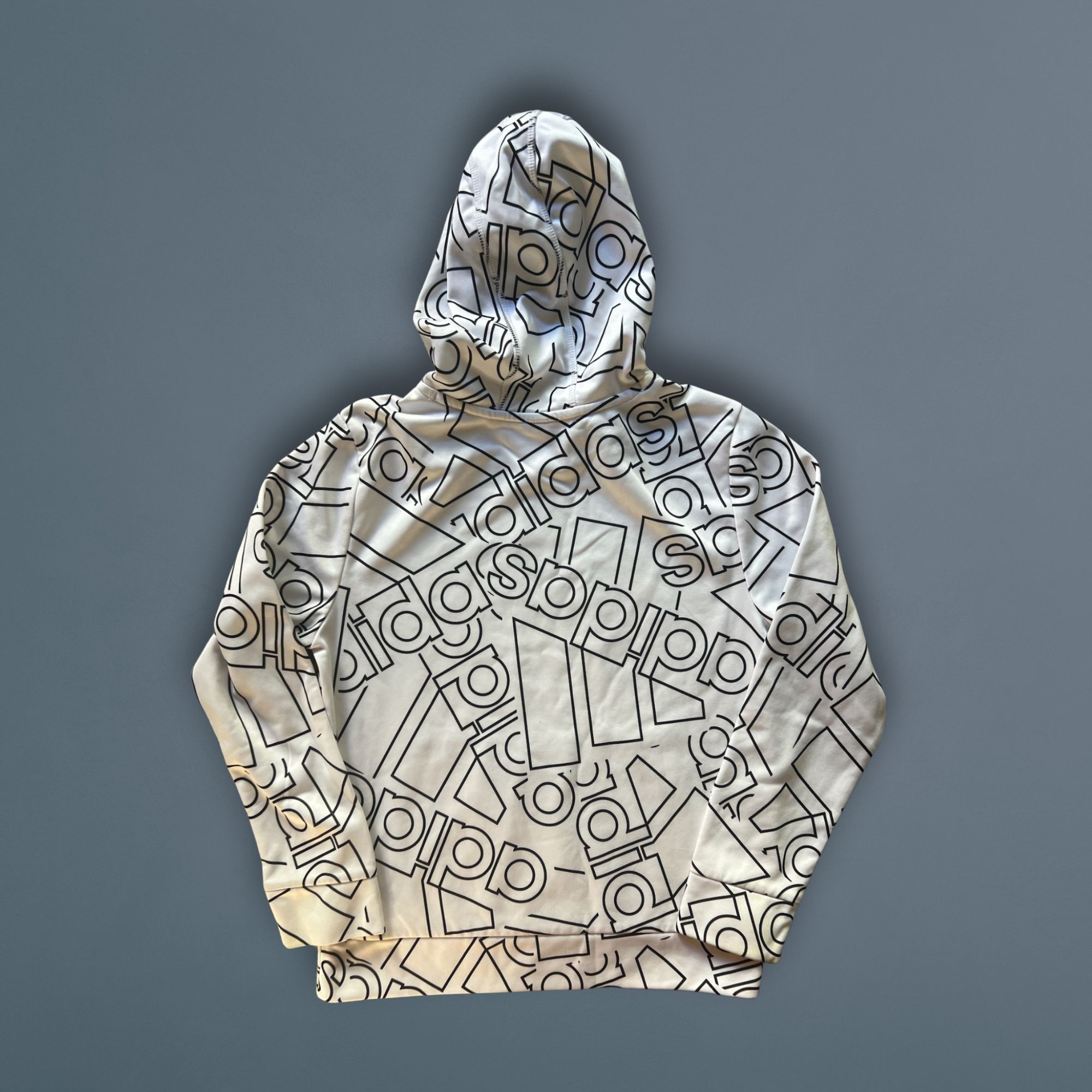 Adidas Adidas Boys Pullover Hoodie M (10/12) Black & White Graphic Size US M / EU 48-50 / 2 - 3 Thumbnail
