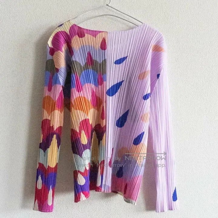Issey Miyake Issey Miyake Rainbow Drop Ruched Top Size L / US 10 / IT 46 - 2 Thumbnail