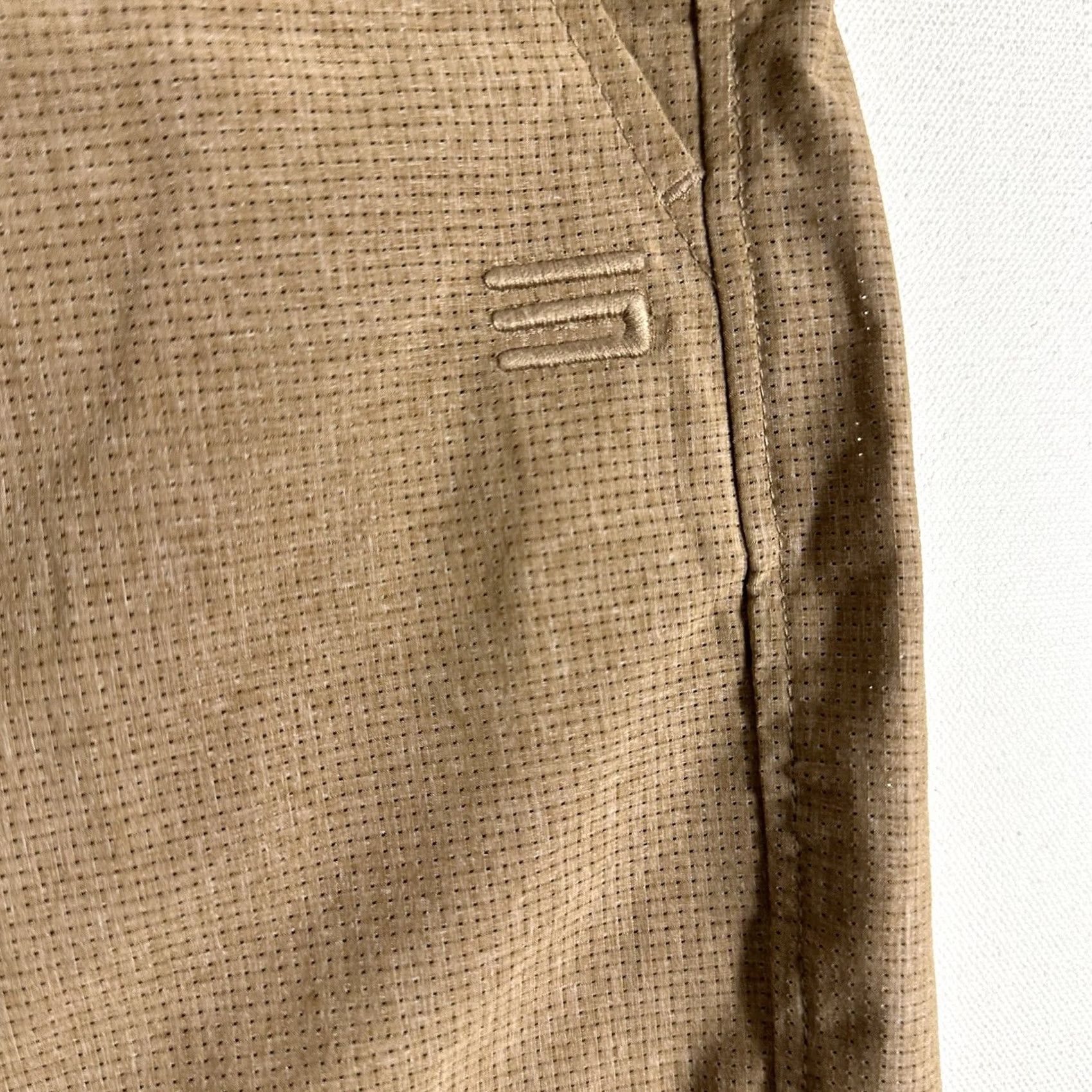 Vintage Three Sixty Six Shorts Mens 38 Brown Chino Flat Front Elastic Waist Pocket Slim? Size US 38 / EU 54 - 5 Thumbnail