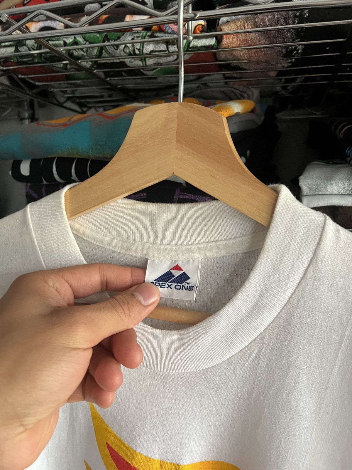 Apex One 90s NFL World League Fire Single Stitch Tee Size US XL / EU 56 / 4 - 3 Thumbnail