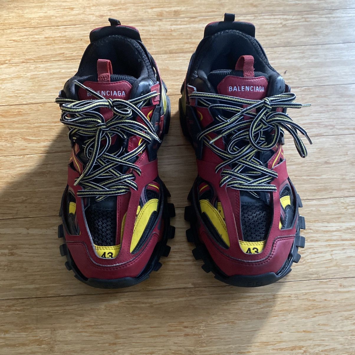 Balenciaga Balenciaga Track Sneaker (SS19) - Bordeaux/Yellow/Black Size US 10 / EU 43 - 1 Thumbnail