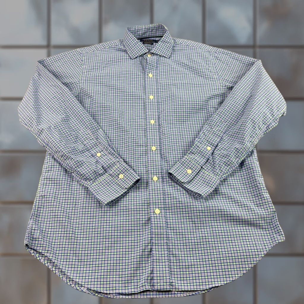 Polo Ralph Lauren Polo Ralph Lauren Performance Shirt Mens M Blue Plaid Button Up Stretch Shirt Size US M / EU 48-50 / 2 - 1 Thumbnail
