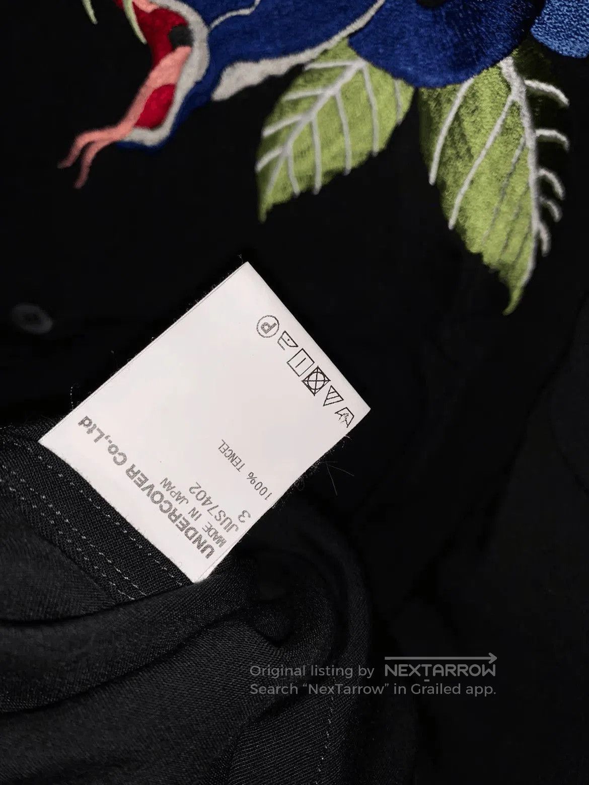 Undercover Undercover 17SS Snake Rose Stitch Shirt. Size US L / EU 52-54 / 3 - 5 Thumbnail