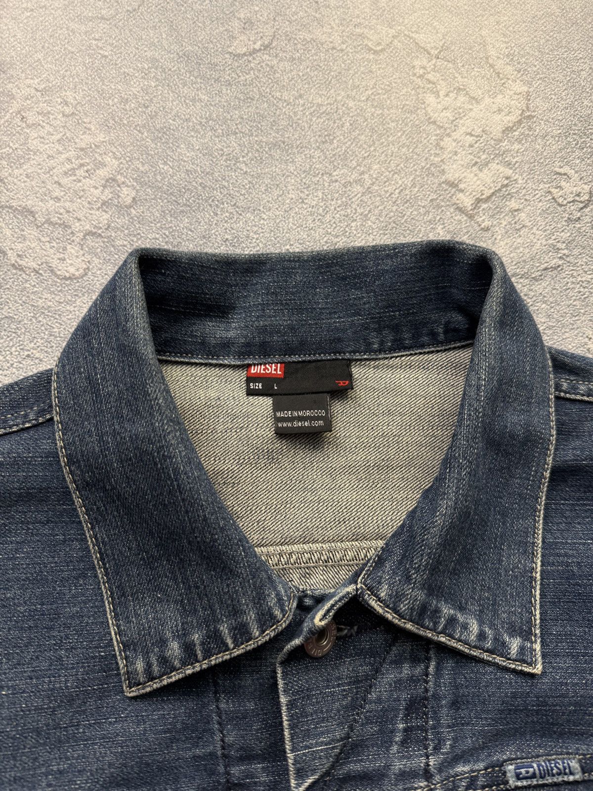 Diesel Vintage Diesel Denim Jacket Y2K Jeans Mini Logo Size US L / EU 52-54 / 3 - 6 Thumbnail