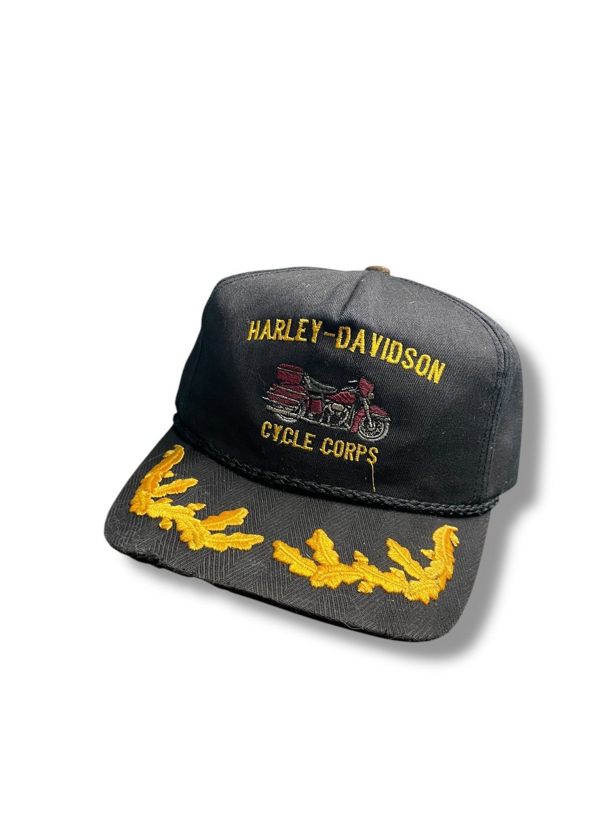 Harley Davidson × Vintage Vintage Harley Davidson Shrine Rope Snapback Size ONE SIZE - 1 Thumbnail