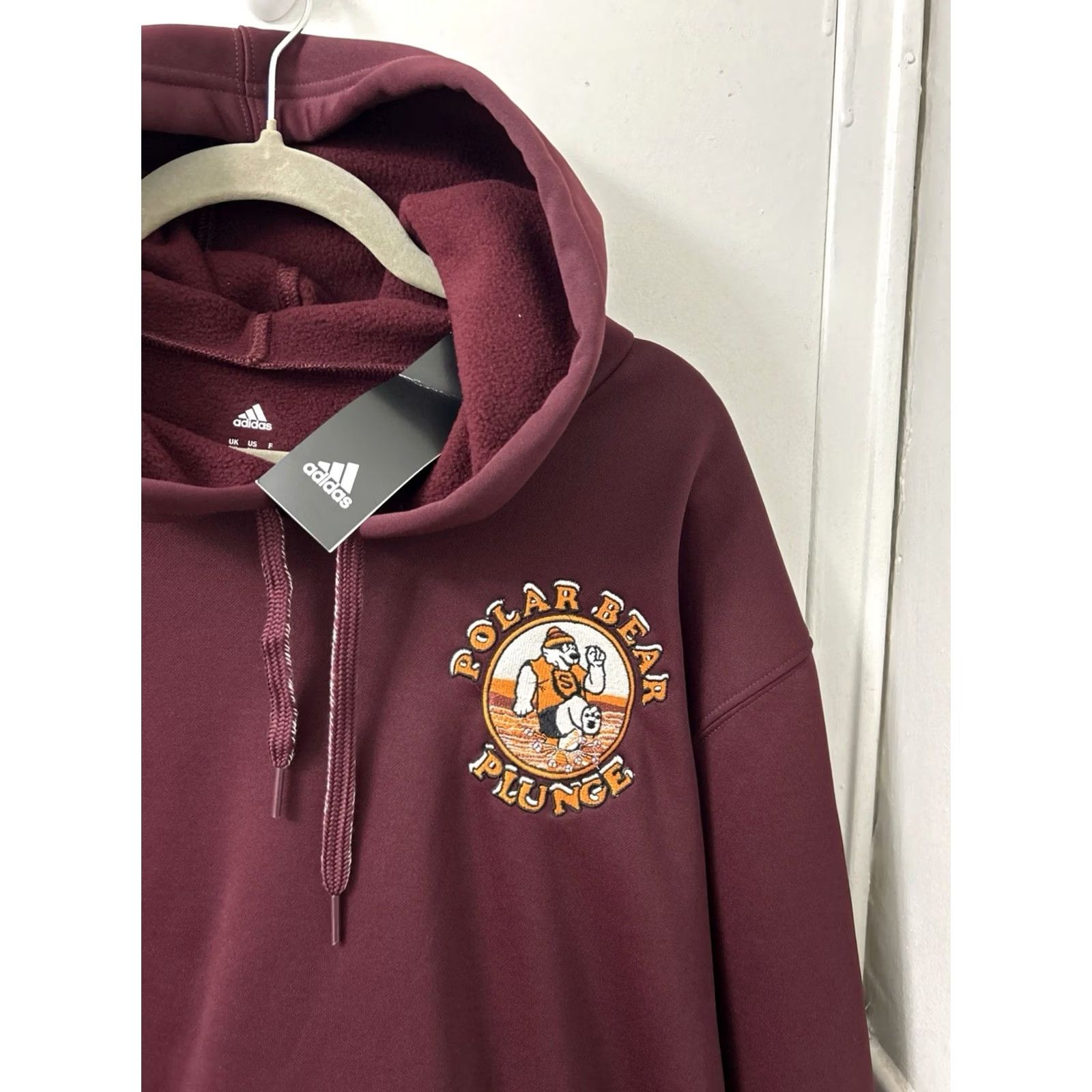 Adidas Adidas Hoodie Mens 2XL Maroon Fleece Lined Special Olympics Sweatshirt L/S NWT Size US XXL / EU 58 / 5 - 4 Thumbnail