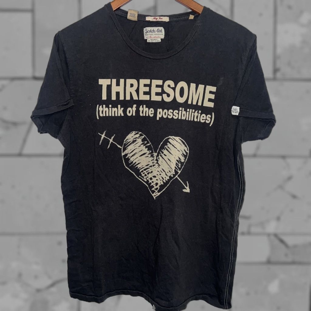 Vintage VINTAGE Scotch Art T-Shirt Mens L Gray Stitch Art Theme Size US L / EU 52-54 / 3 - 1 Thumbnail