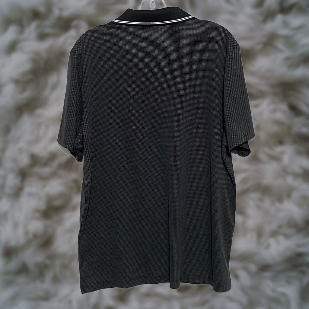 Perry Ellis Perry Ellis Polo Shirt Polka Dot Black Mens L Golf Casual Preppy Shirt Polo Short Sleeve 44in Chest Pullover Buttonless Size US L / EU 52-54 / 3 - 1 Thumbnail