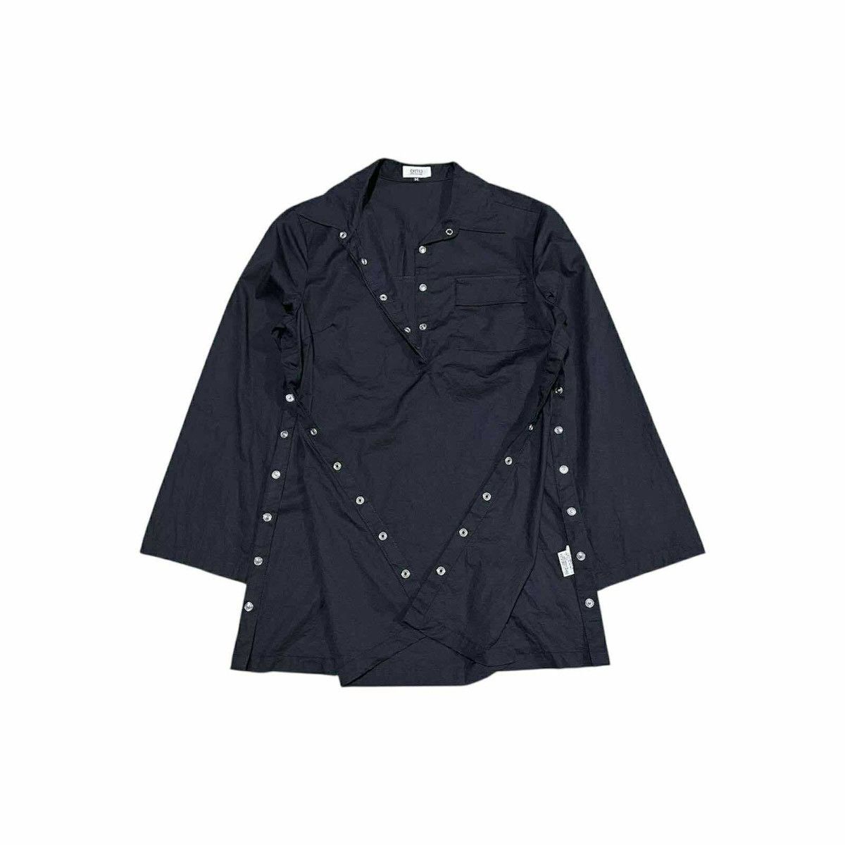If Six Was Nine 🔥Japanese Y2K Otto Sumisho Hem Slit Snap Button Shirt Goth Size US M / EU 48-50 / 2 - 2 Thumbnail
