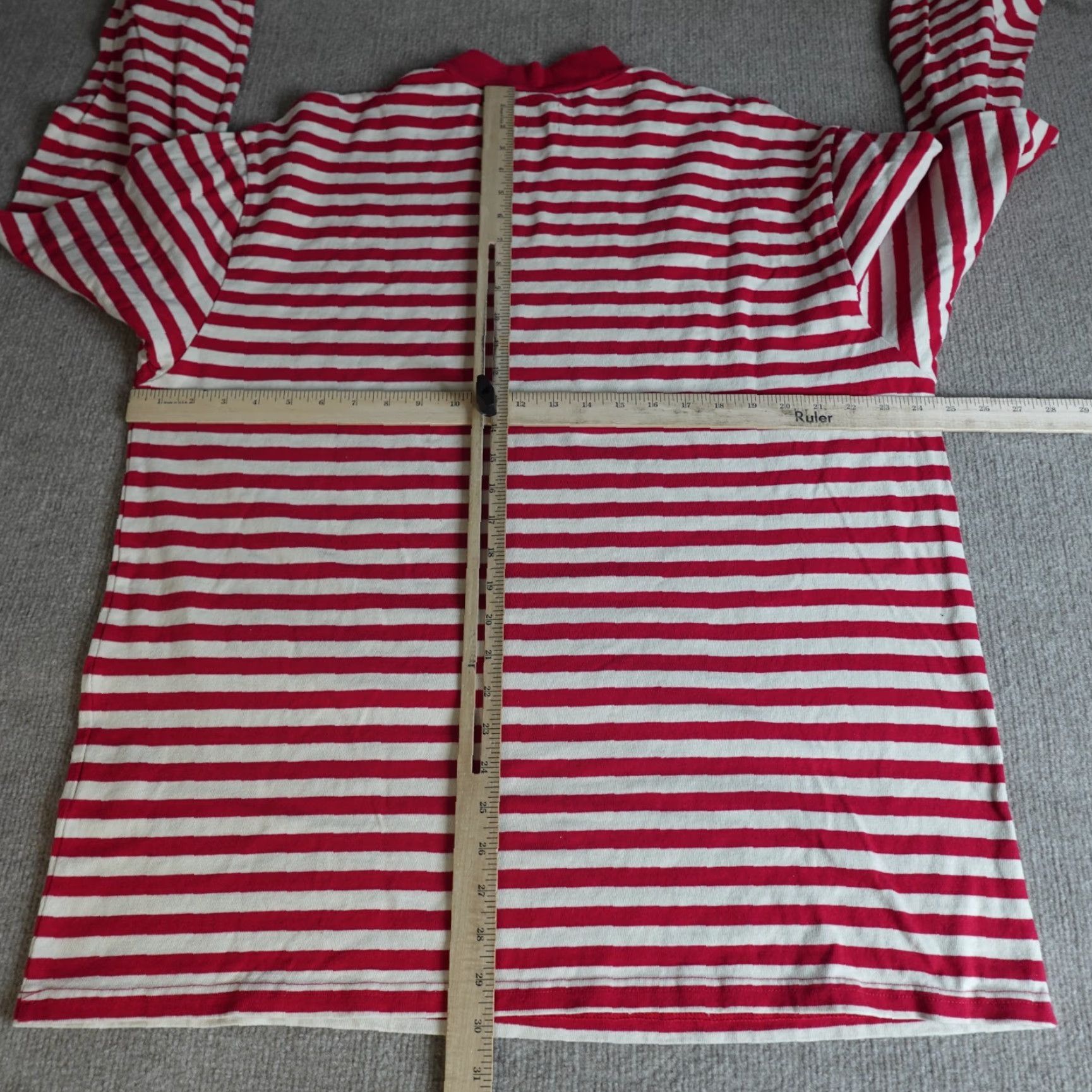 Fear of God Fear of God Mens Shirt Large Red Striped Mock Neck 100% Cotton Shirt L Red Mens T-Shirt Size US L / EU 52-54 / 3 - 3 Thumbnail