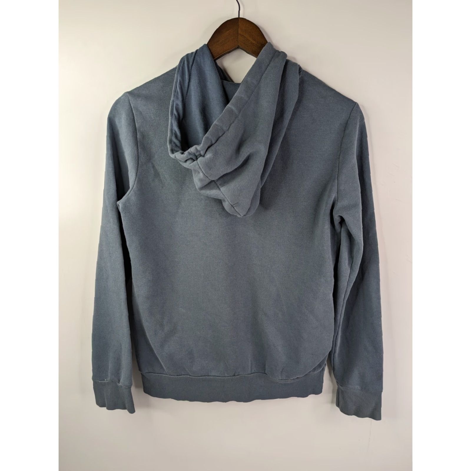 Adidas Adidas Hooded Sweatshirt Blue Womens M Roses Graphic Print Pocket Pullover Knit Hoodie Size M / US 6-8 / IT 42-44 - 5 Thumbnail