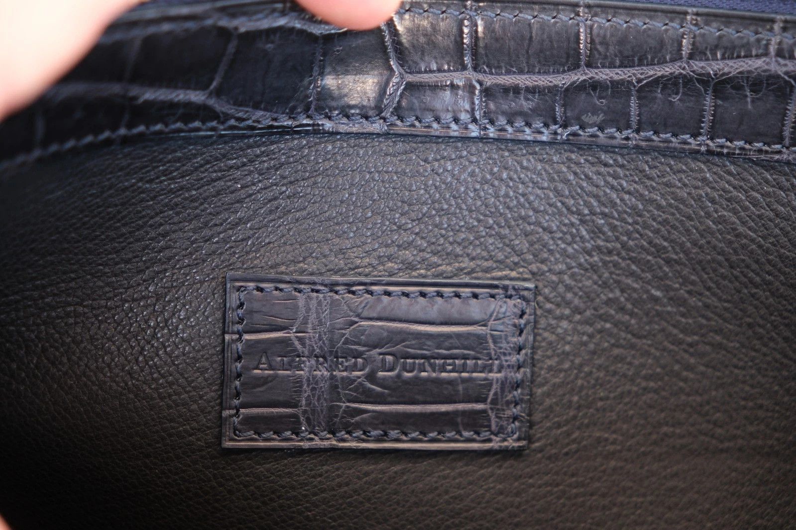 Alfred Dunhill Mint Alfred Dunhill Portfolio Organizer Laptop Sleeve Navy Size ONE SIZE - 9 Thumbnail
