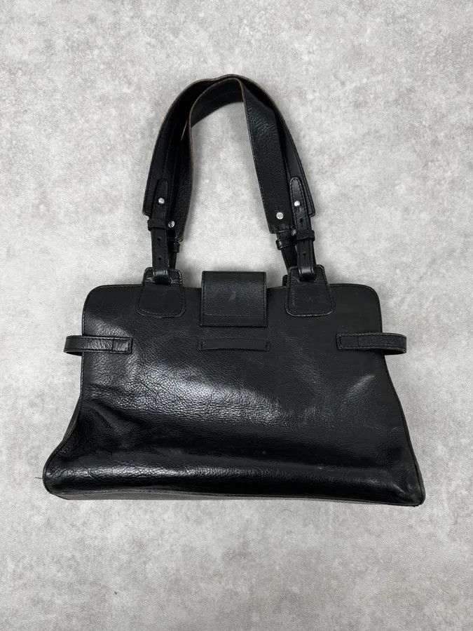 Jean Paul Gaultier 2000s Jean Paul Gaultier Black Handle Leather Bag Size ONE SIZE - 4 Thumbnail