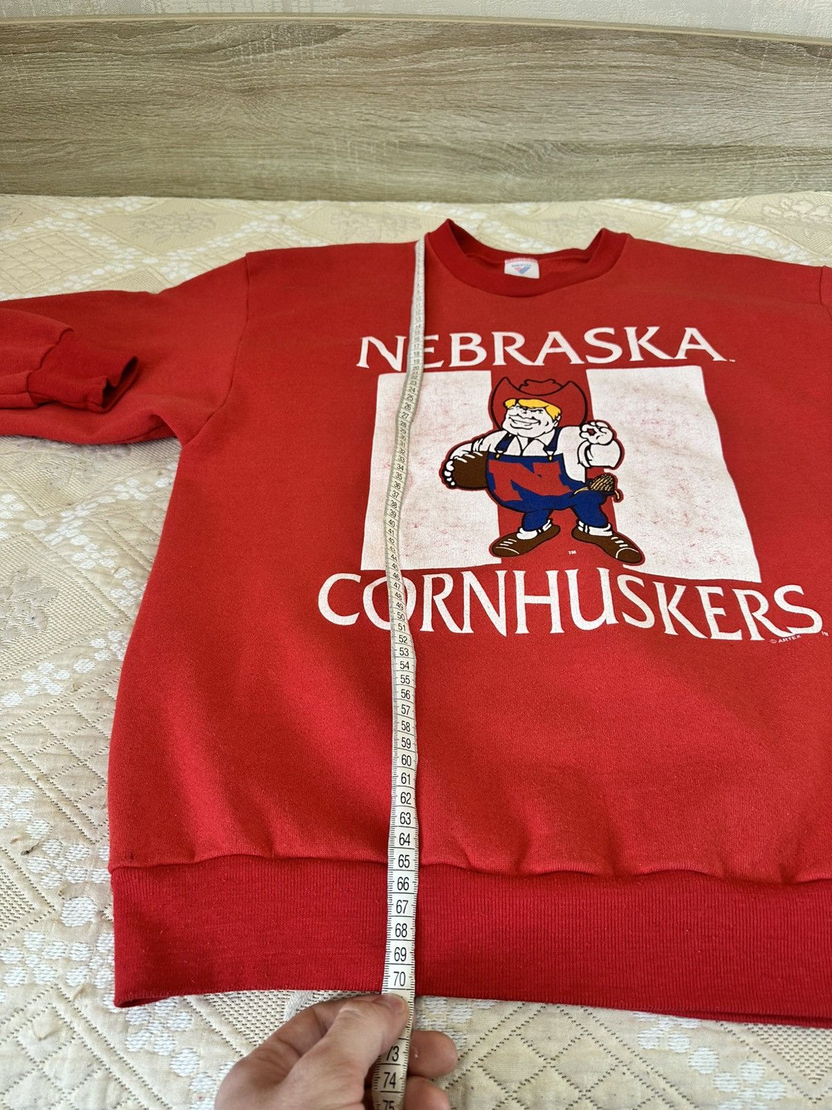 NCAA 🔥 Nebraska Cornhuskers NFL NCAA Vintage Sweatshirt Football Size US XL / EU 56 / 4 - 10 Thumbnail