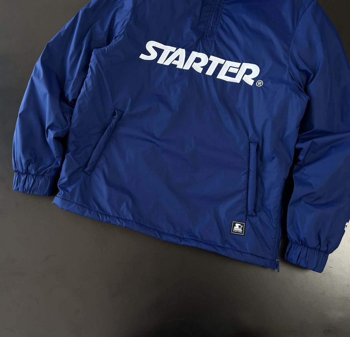 NBA × Starter × Vintage STARTER BLACK LABEL Men's Logo Half Zip Jacket Wind Jacket Size US L / EU 52-54 / 3 - 7 Thumbnail