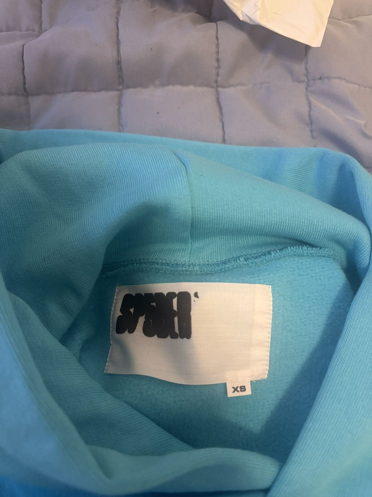 Sp5der Sp5der punk V2 hoodie ‘cyan’ Size US XS / EU 42 / 0 - 7 Thumbnail