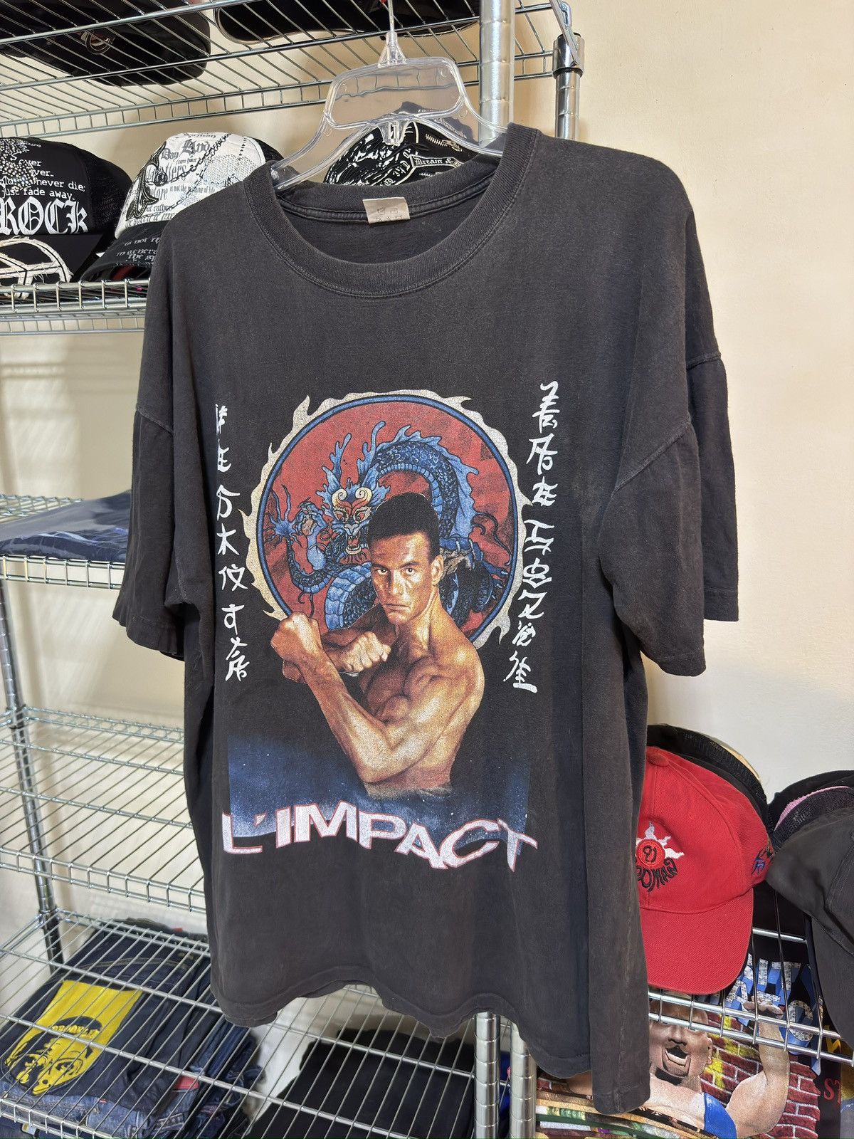 Vintage Vintage van damme double impact 90s tee Size US XXL / EU 58 / 5 - 1 Thumbnail