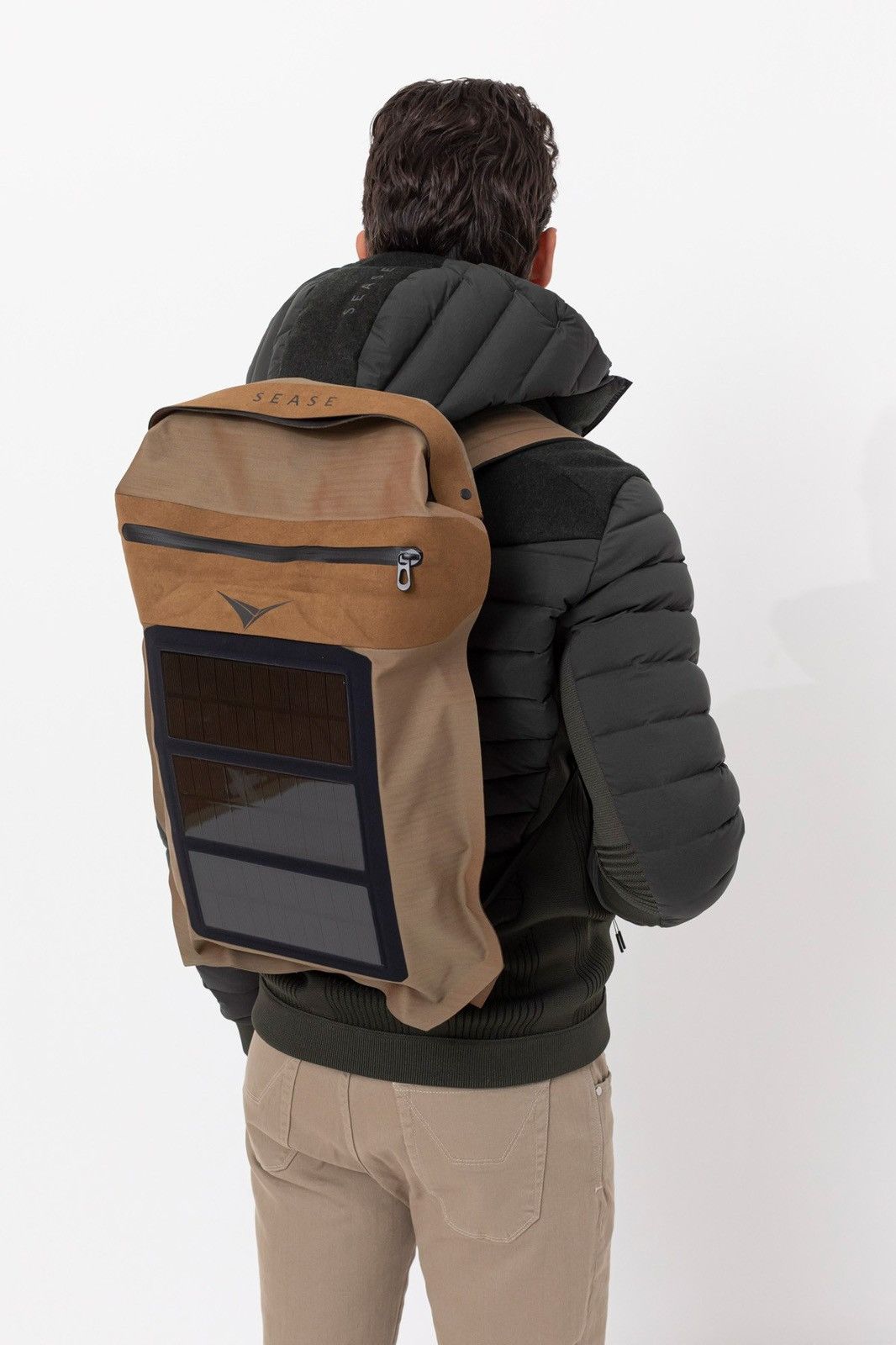 SEASE SEASE navy solar powered backpack Size ONE SIZE - 6 Thumbnail