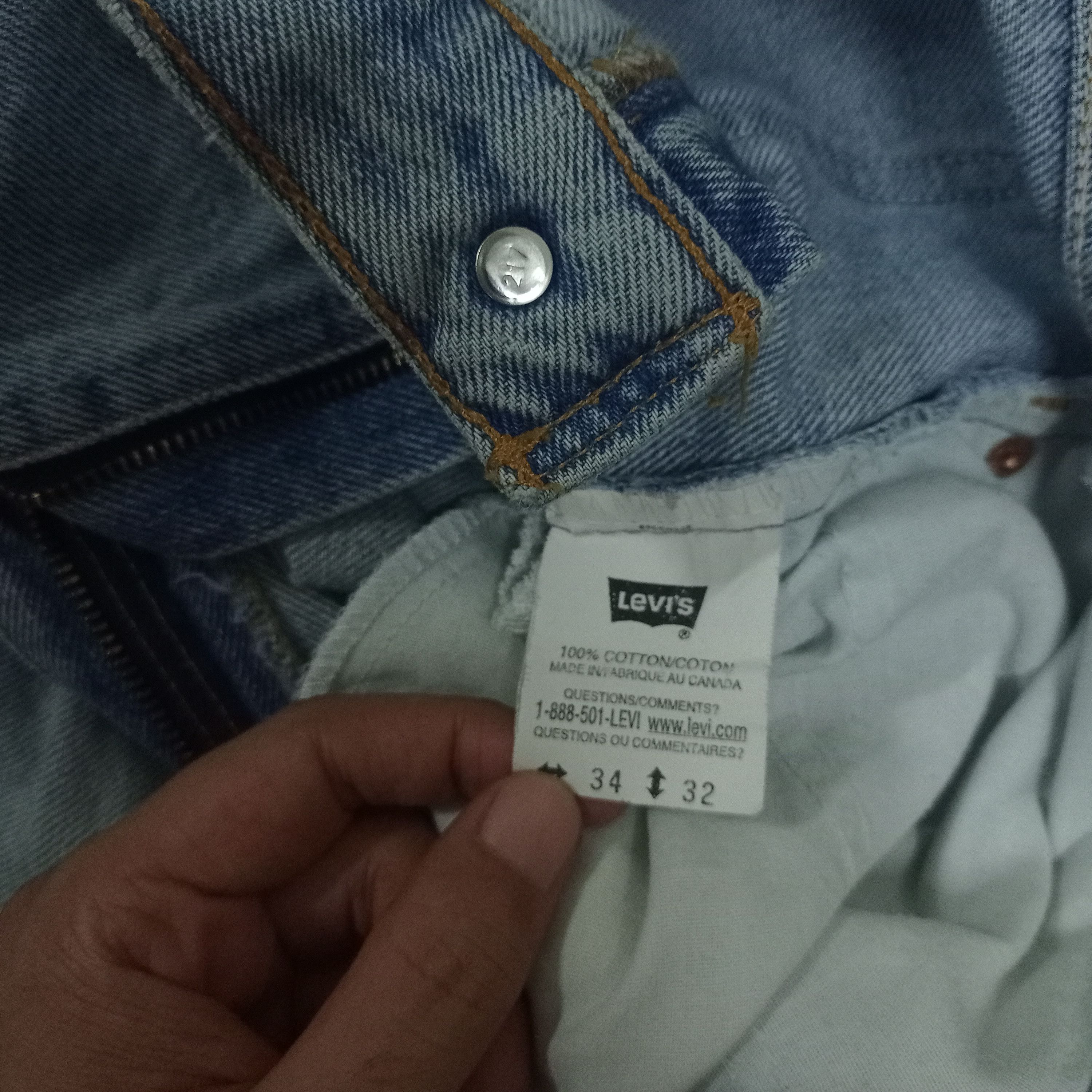 Levi's × Levi's Vintage Clothing Vintage 90s Levis Orange Tab Distressed Loose Jeans 33x31 Size US 33 - 8 Thumbnail