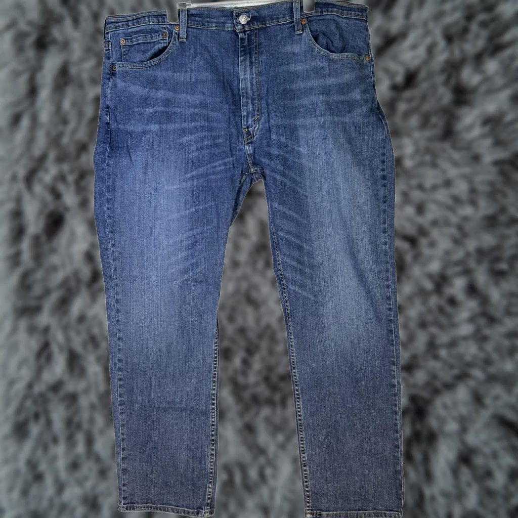 Levi's Levi's 559 Jeans Mens 40x32 Blue Whiskered Straight Fit Stretch Denim Pants Size US 40 / EU 56 - 1 Thumbnail
