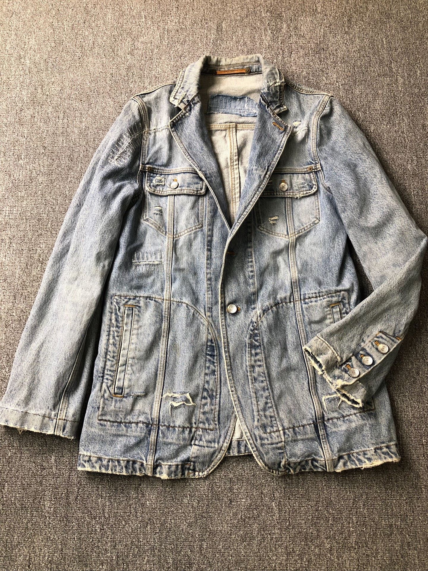 Dolce & Gabbana Dolce & Gabbana Vintage Denim Blazer Size US M / EU 48-50 / 2 - 1 Thumbnail