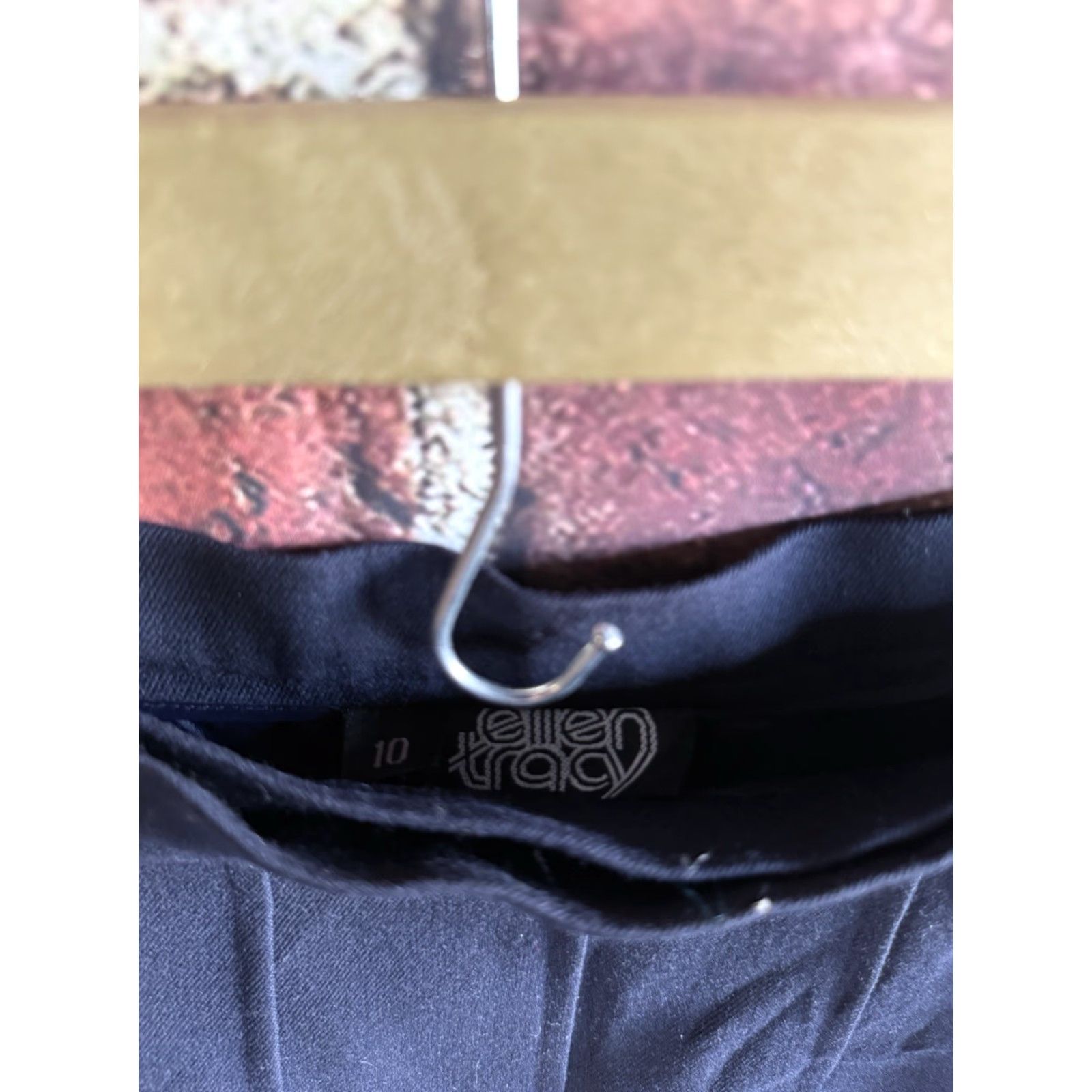 Ellen Tracy VINTAGE Ellen Tracy Womens Skirt 10 Blue Long A-Line 28 inches (Size 10) Womens Size 32" / US 10 / IT 46 - 3 Thumbnail