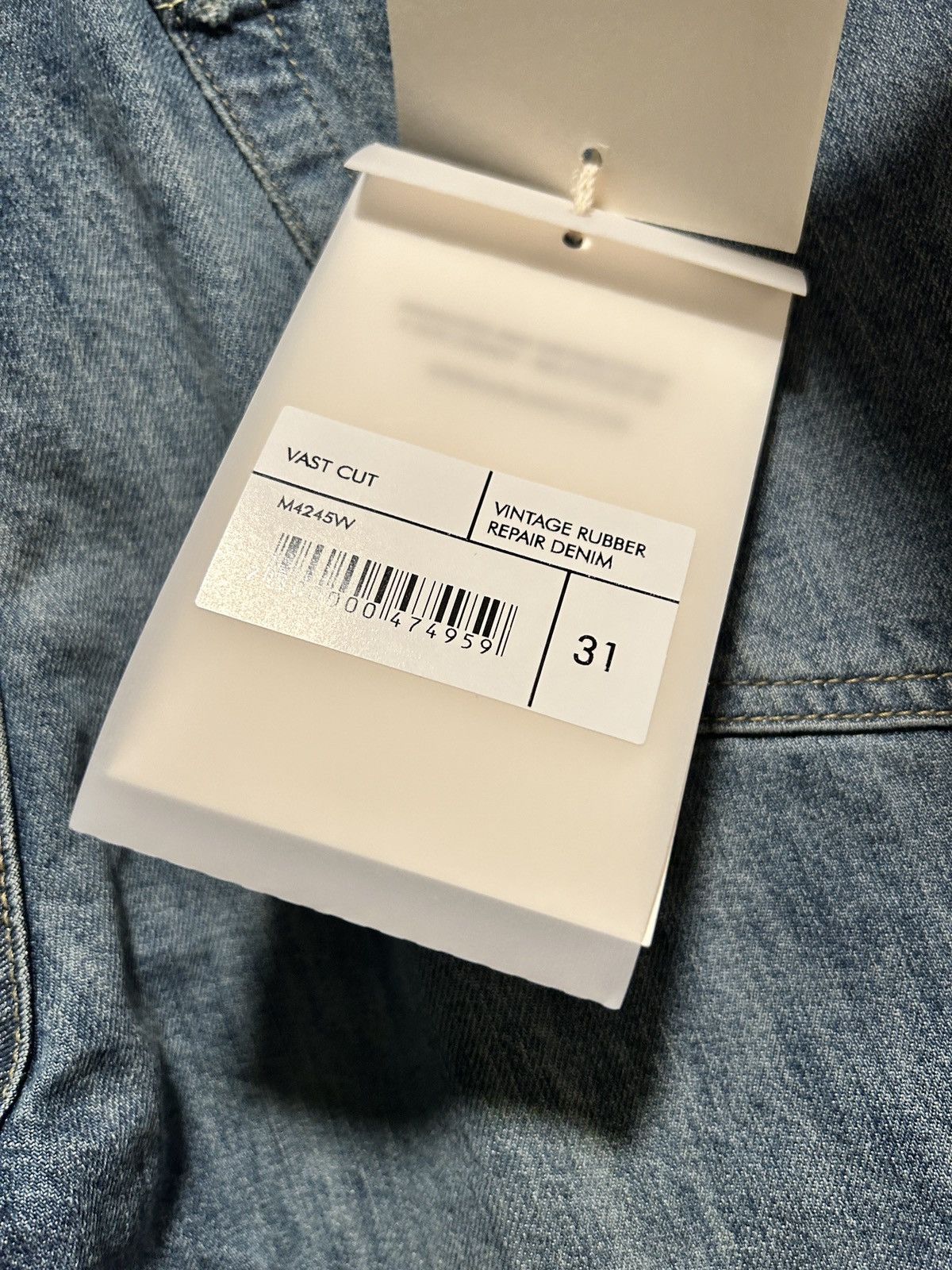 Our Legacy Our Legacy VAST CUT Vintage Rubber Repair Denim size 31 Size US 31 - 6 Thumbnail