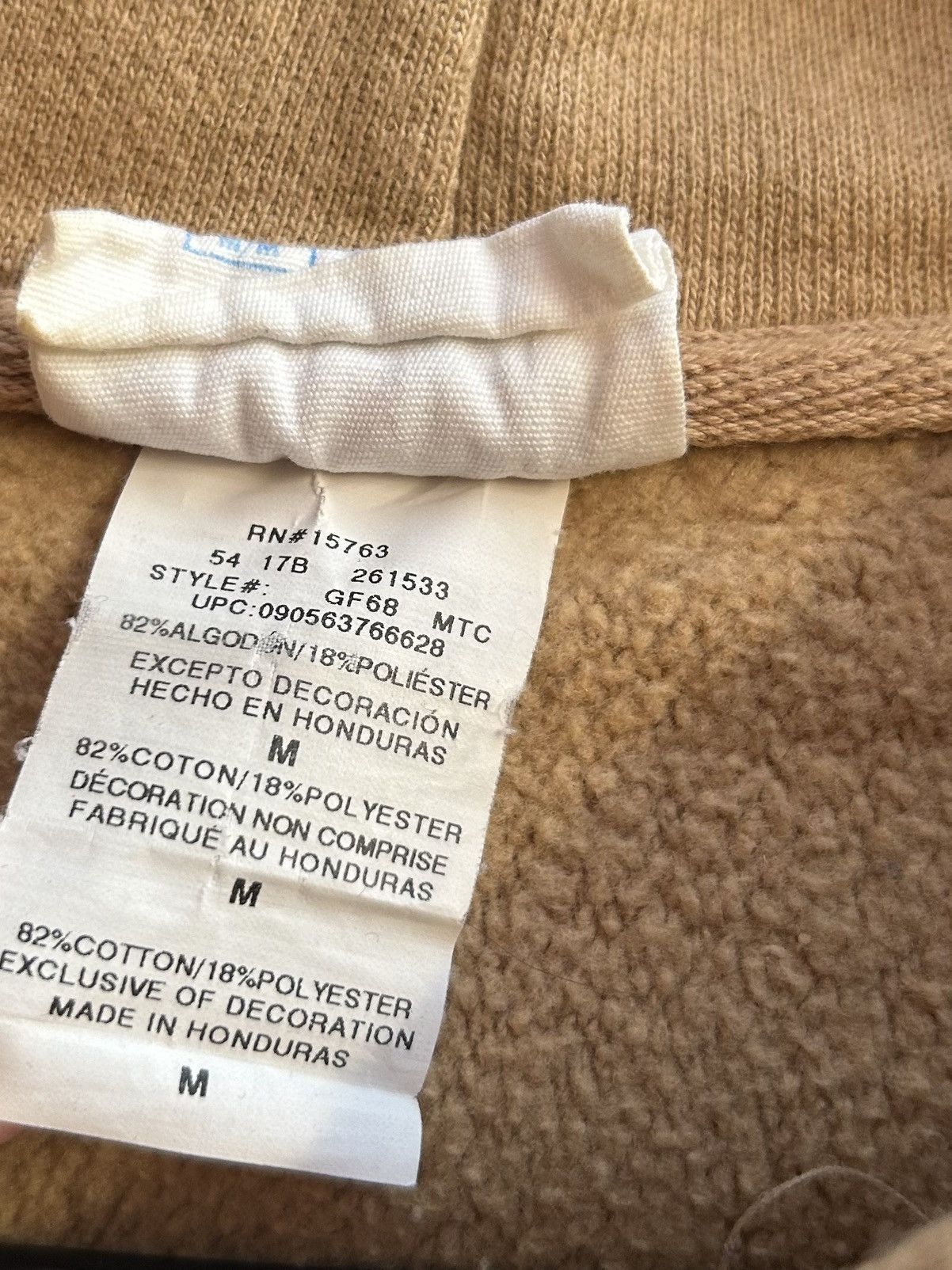 Champion Champion Reverse Weave Beige Hoodie Size M Style GF68 Size US M / EU 48-50 / 2 - 6 Thumbnail