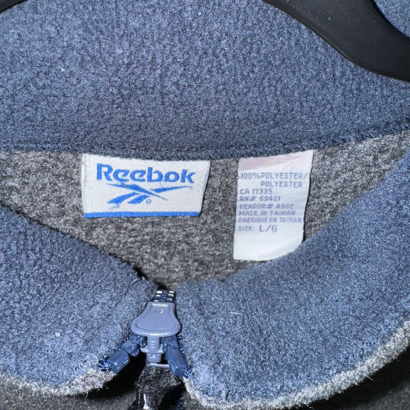 Reebok Vintage Y2K reebok 2000s embroider 1/2 zip fleece sweatshirt Size US L / EU 52-54 / 3 - 4 Thumbnail