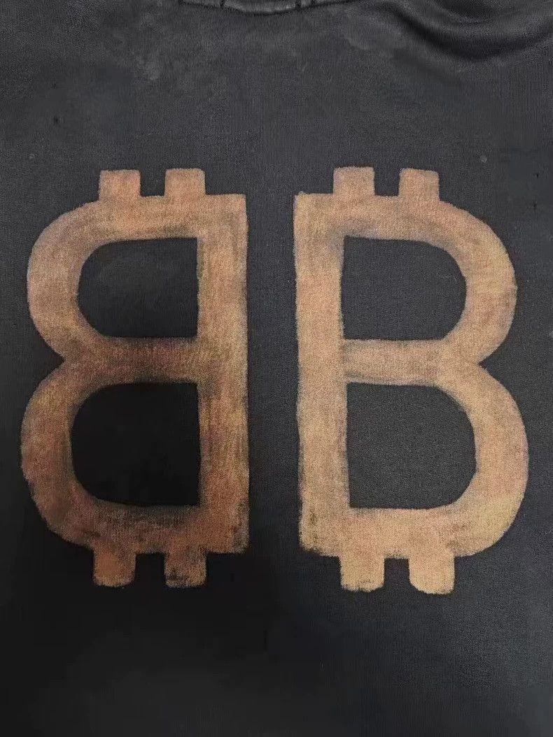 Balenciaga Balenciaga 23 FW Mud Dye Bitcoin Sabotage Hoodie 2503-Nexta Size US XXL / EU 58 / 5 - 3 Thumbnail