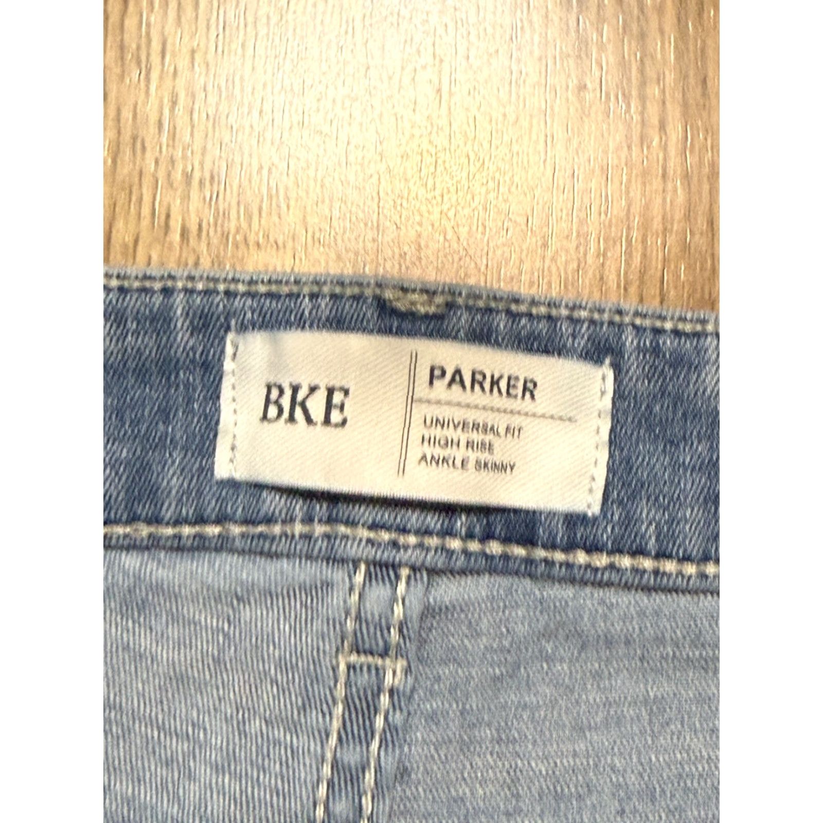 Vintage VINTAGE BKE Jeans Women's 31 Parker Universal Fit High Rise Ankle Skinny Ripped Denim Blue 5-Pocket Womens Jeans Managable? Size 24" / US 00 / IT 34 - 7 Thumbnail