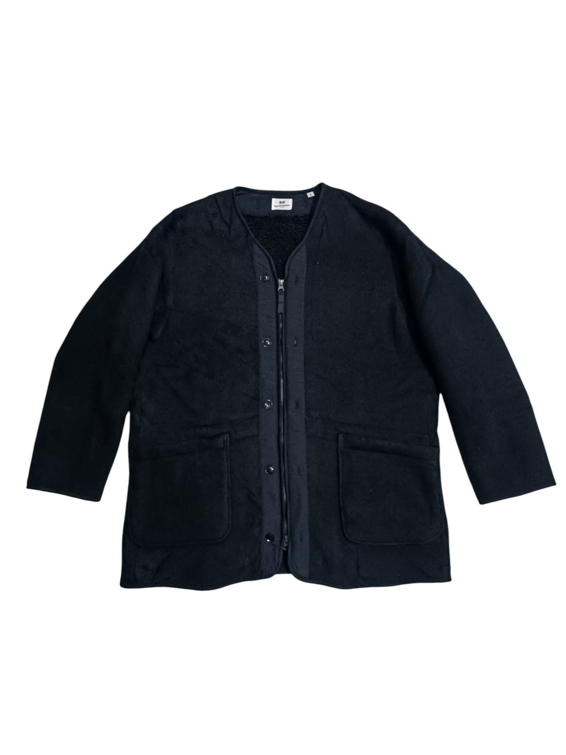 Engineered Garments Engineered Garment X Uniqlo Fleece Collarless Coat Size US L / EU 52-54 / 3 - 1 Thumbnail