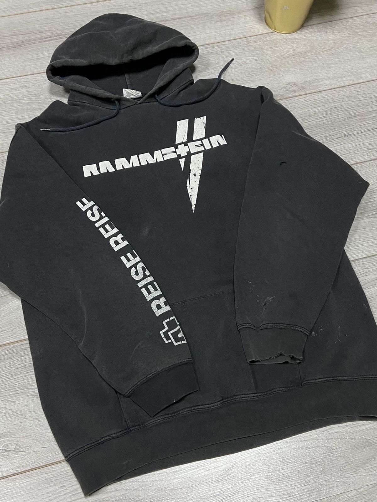 Vintage Vintage Rammstein Reise Reise Distressed Hoodie Size US XL / EU 56 / 4 - 11 Thumbnail