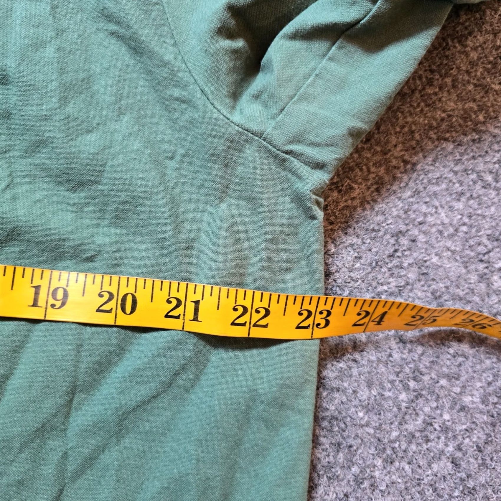 Vintage Pomander Place Dress Shirt Dress Womens Size M Green Polly Boxy Casual Collared Long Sleeve Pockets Knee Length Woven Cotton Size M / US 6-8 / IT 42-44 - 7 Thumbnail