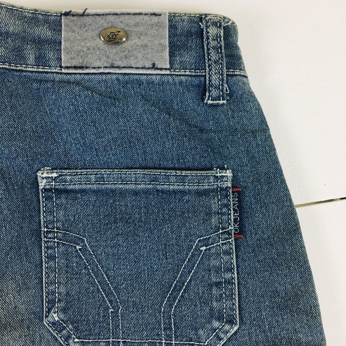 Japanese Brand Vintage Haphazard Japanese Super Flare Jeans Size 27" / US 4 / IT 40 - 7 Thumbnail