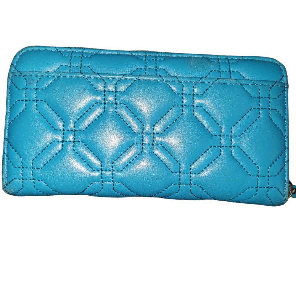 Designer CT368 Kate Spade Aqua Zippered Clutch Wallet Size ONE SIZE - 5 Thumbnail