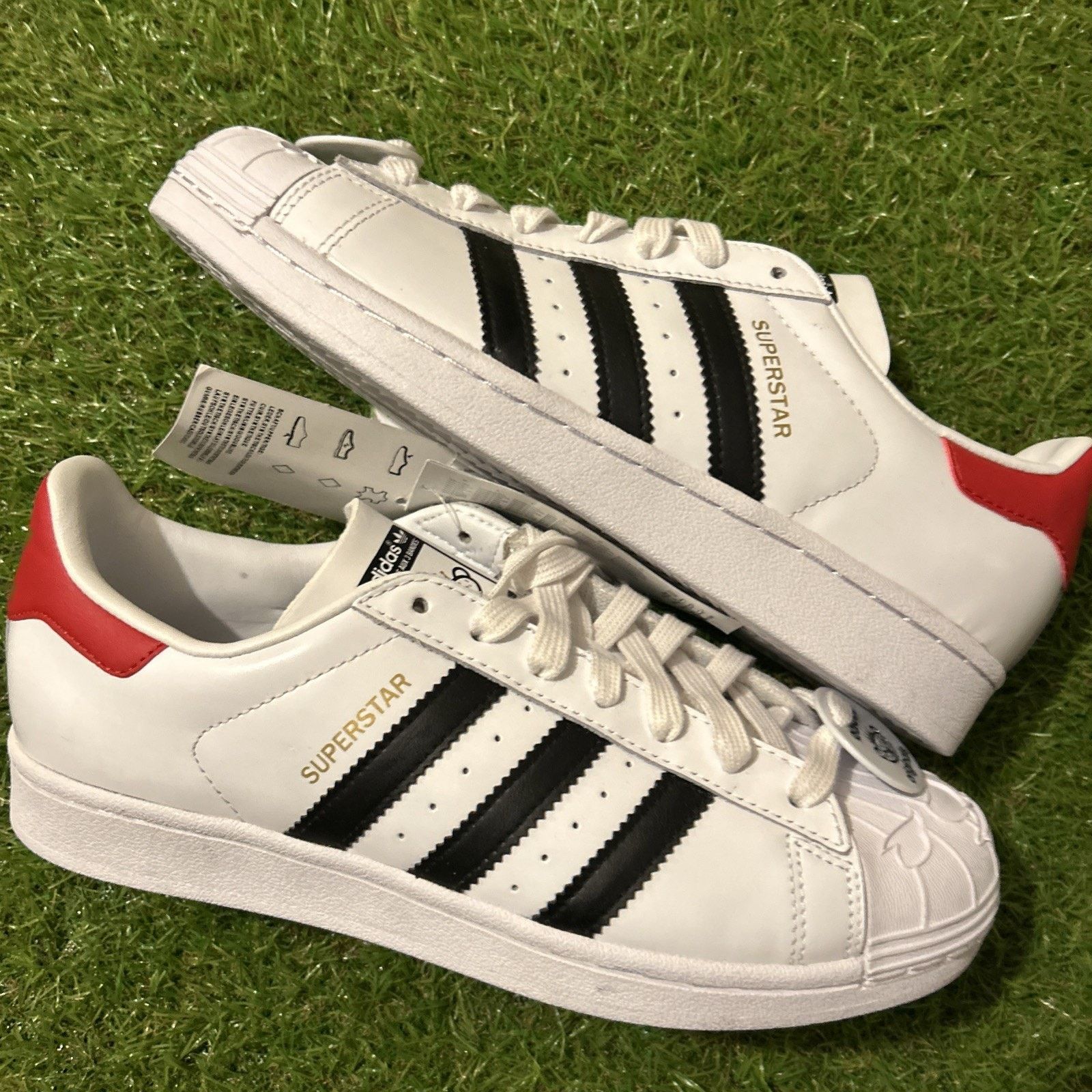 Adidas Size 7.5 Nigo x adidas Superstar Bearfoot White Men’s Shoes Size US 7.5 / EU 40-41 - 2 Thumbnail