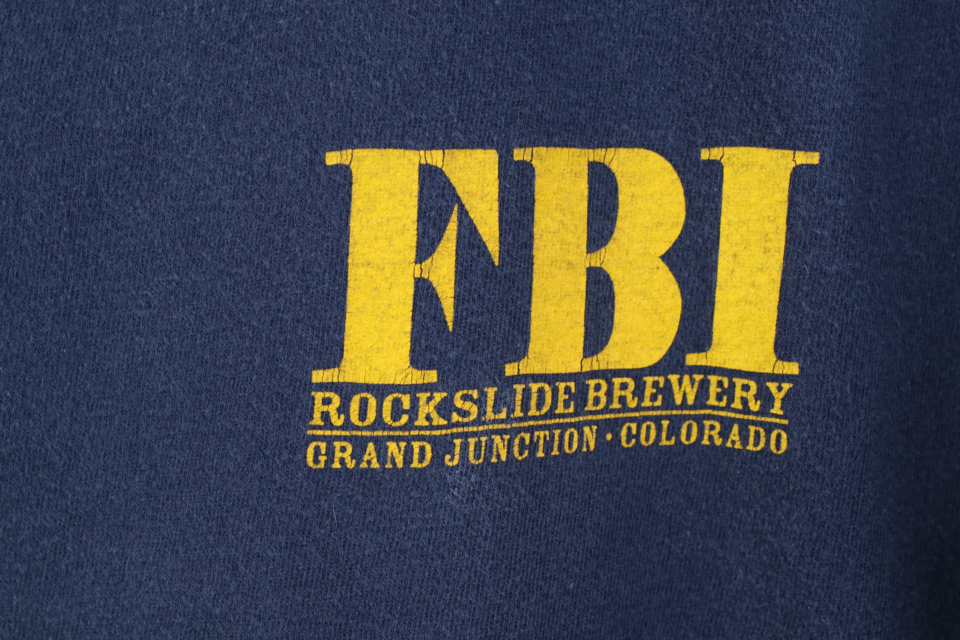 Vintage Vintage 90s Frosty Beer Inhaler Rockslide Brewery T-Shirt Size US L / EU 52-54 / 3 - 4 Thumbnail