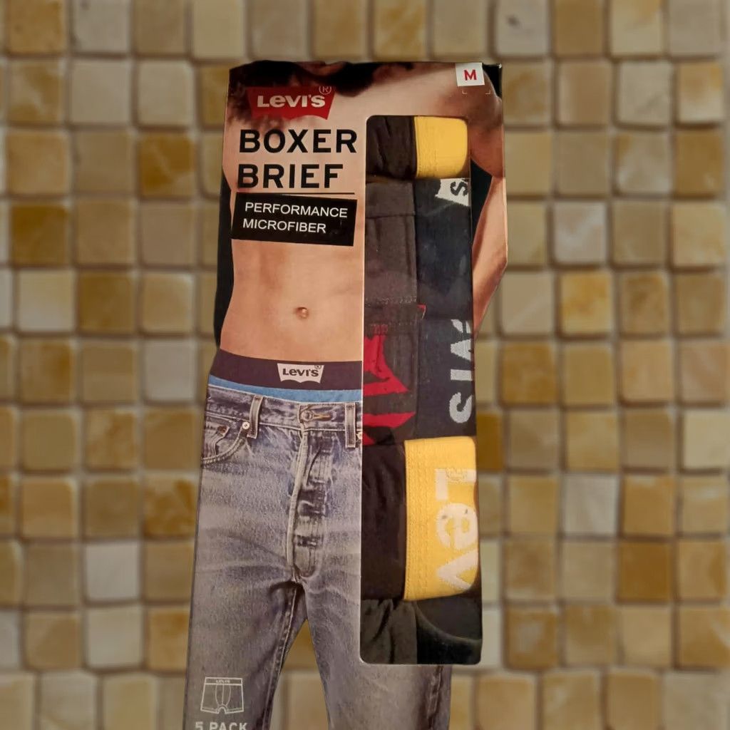 Levi's LEVI'S BOXER BRIEF UNDERWEAR MENS M 32/34 MICROFIBER PERFORMANCE 5 PK NEW Size 40R - 1 Preview