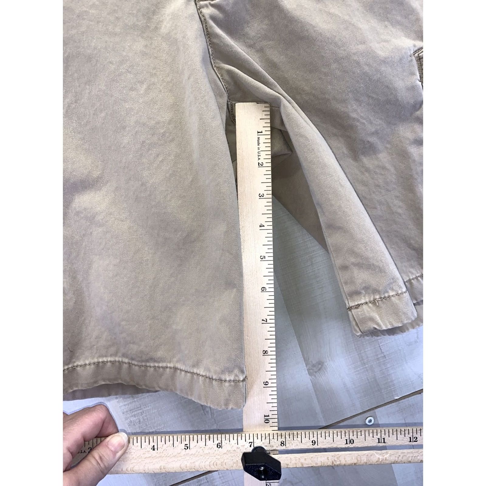 Tasso Elba Tasso Elba Mens Shorts Cargo Khaki 100% Cotton SZ 30-4993 Beige Cargo Pocket Flat Front Regular Inseam See Photo Mens Size US 30 / EU 46 - 4 Thumbnail